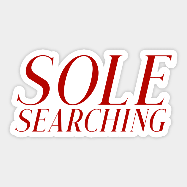 Sole Searching Shoe Addict Laptop Sticker Sticker by Asilynn